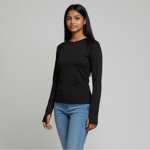 Victorias Secret Pink Size Small Active Black Seamless Workout Athletic Top